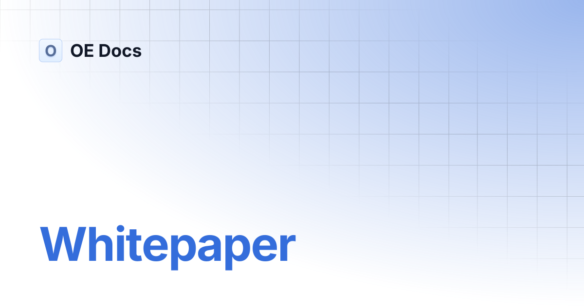 Whitepaper | OE Docs